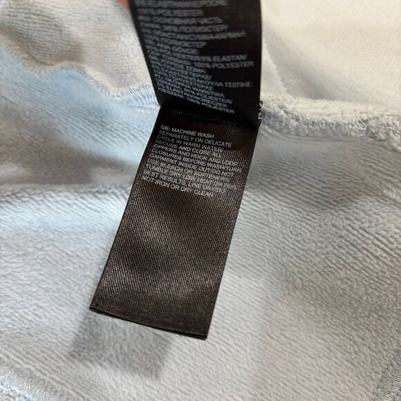 The North Face Jacket Women L Light Gray Blue Fleece Full Zip Hiking Pockets - Picture 8 of 10